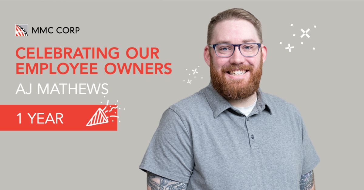 Congratulations to employee owner AJ Mathews on his milestone service anniversary. Thanks for all you do-- we couldn't build the extraordinary without you! 

#EmployeeRecognition #EmployeeOwner #Anniversary