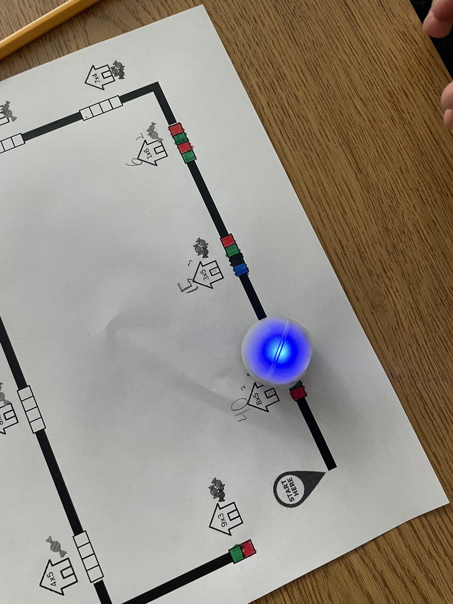 TeamTroeger's tweet photo. My #AllenThird graders are having fun combining their coding and multiplication skills to make their ozobots trick or treat! Thanks to @MrMcDaniel13 for leading this engaging and festive lesson! #OurAllenLegacy @allenelem https://t.co/9wzzCNfOar