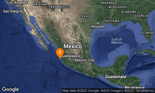 SSNMexico's tweet photo. SISMO Magnitud 4.4 Loc  98 km al OESTE de PUERTO VALLARTA, JAL 25/10/22 13:20:03 Lat 20.48 Lon -106.16 Pf 10 km https://t.co/njZppnIxoj
