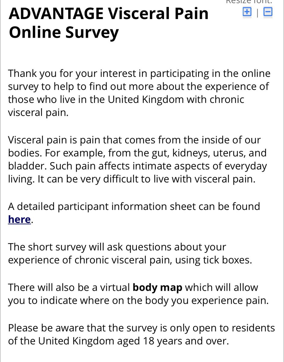 psalmotoxin's tweet photo. Do you live with visceral pain, pain from your insides, gut, uterus, bladder etc.?

Do you live in 🇬🇧 ?

If so, please take this survey as we are trying to find out more about the experiences of people living with chronic visceral pain!

https://t.co/WBX6P5FUe2 https://t.co/7AB4BAcIlW