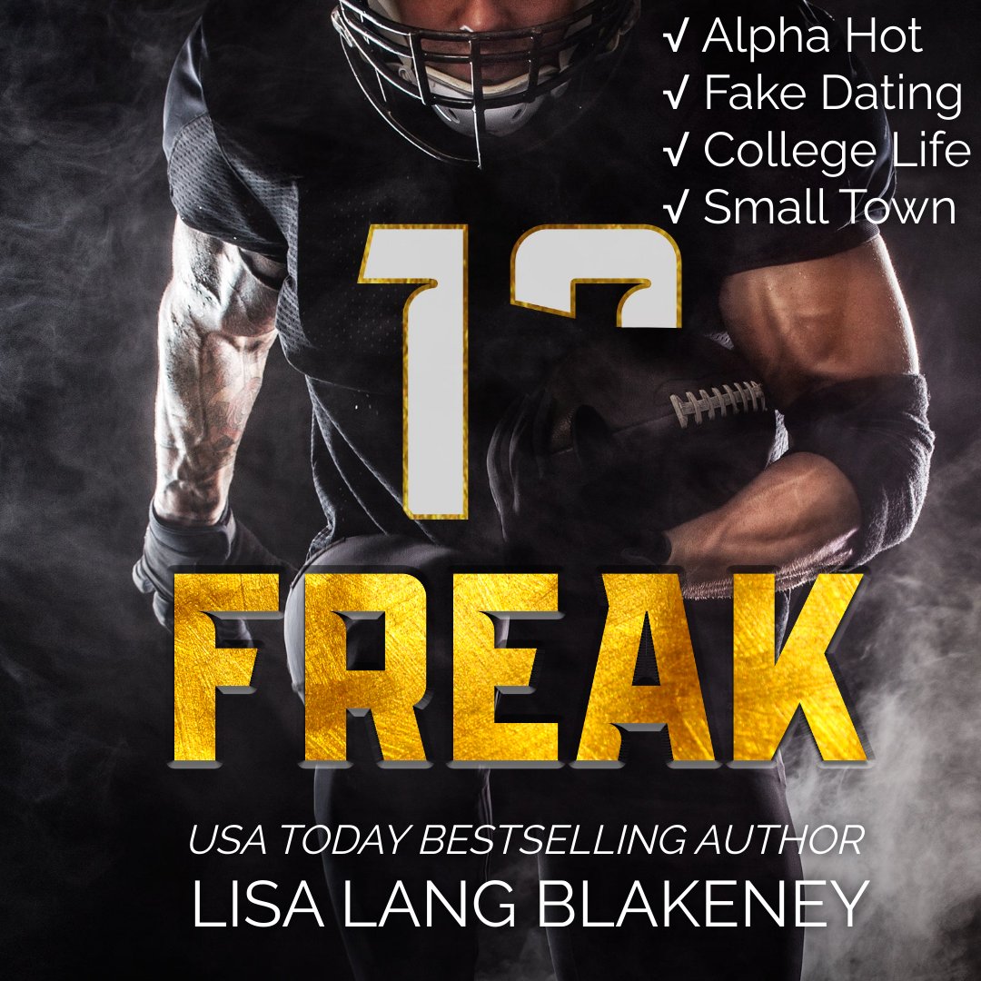Woohoo, FREAK is live!
🖤Alpha Hero
🖤Fake Dating
🖤College Romance
🖤Small Town
🖤Football Hottie
🖤Opposites Attract

GET FREAK NOW:
lisalangblakeney.com/books/freak