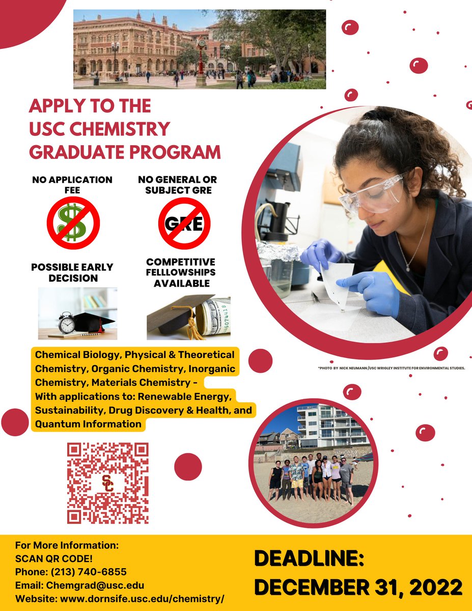 USC Chemistry on Twitter: "Interested in obtaining a PhD in Chemistry