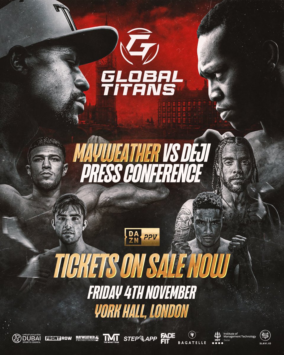 GET YOUR TICKETS HERE FOR THE UK PRESS CONFERENCE eventbrite.co.uk/e/mayweather-v…