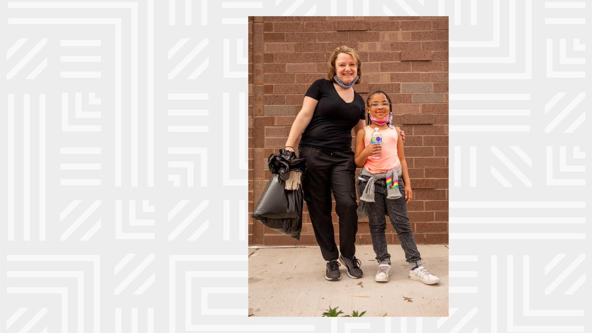 Our Bigs and Littles enjoy doing all types of service projects together, these two enjoyed a day cleaning up #DaytonOhio