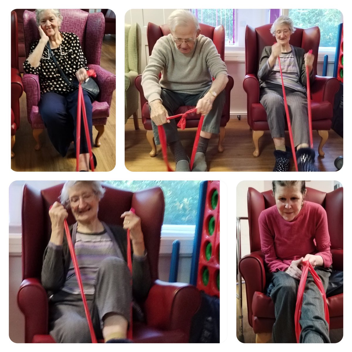 ARMSCARE's tweet photo. We had fun with Ellie doing our chair based exercise routine!!! We couldnβt stop smiling and we feel amazingπππ§ββοΈ #care #dementiacare #welovetocare #exercisefun #thanksellie #bestdays #support #fitnessandhealth #smilesallaround #wellbeingmatters #teamwork #DementiaAwareness https://t.co/AV3G8cdT7m