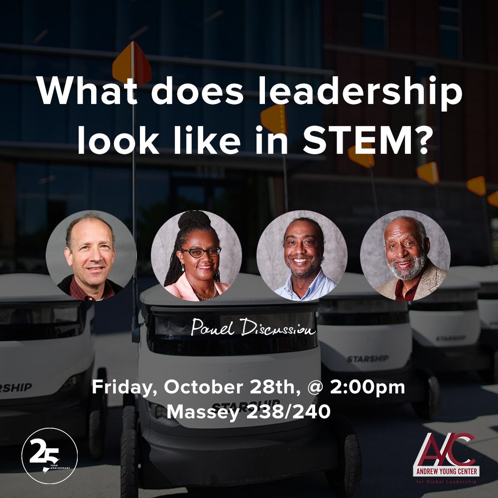 AYC1867's tweet photo. What does Leadership look like in STEM?
A panel discussion featuring Dr. Larry Blumer , Dr. Triscia Hendrickson, and Dr. Jeffrey Handy ; moderated by JK Haynes.
Refreshments will be provided. More information here: https://t.co/nupYJTWnBw
#Morehouse #AYCGL #STEM #Leadership https://t.co/B5qbbJzJqc