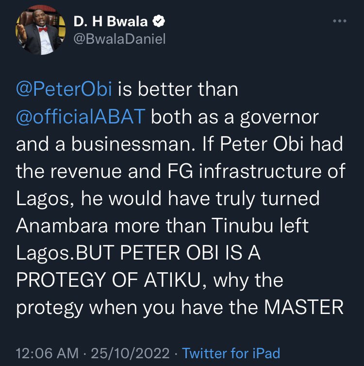 firstladyship's tweet photo. Daniel Bwala &amp; Festus Keyamo agrees that Peter Obi is better than Atiku &amp; Tinubu. Finally, The Verdict is Out!!

Is our God not performing wonders?💪👏 https://t.co/HWPWh8zQ5M