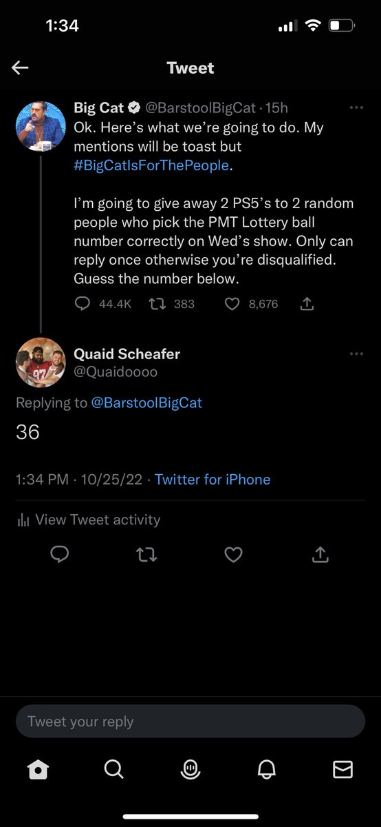 Quaidoooo's tweet photo. @adzz9 @BarstoolBigCat Good luck idiot https://t.co/4yWysF3SDS