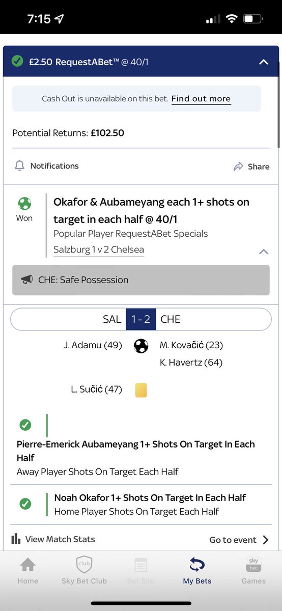 Wazz1997's tweet photo. @bettingvillage It’s updated I’m managed this 😬😳 https://t.co/ni6weFoyEy