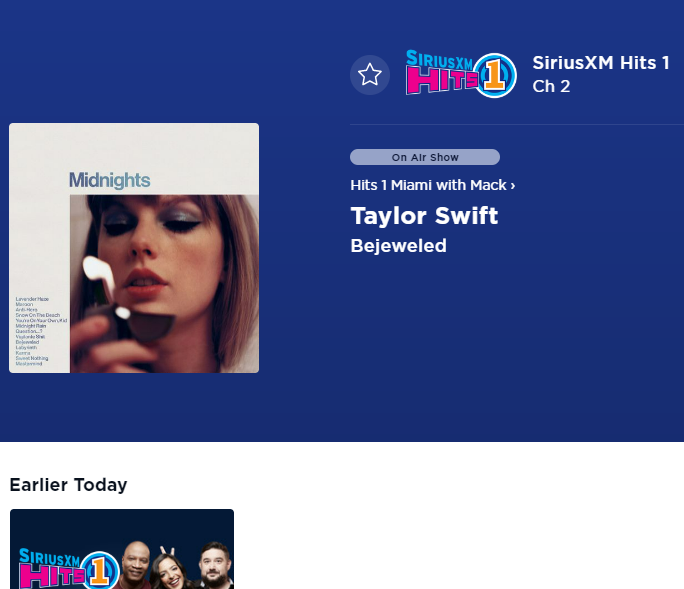 Siriusxm Hits 1 Top Songs