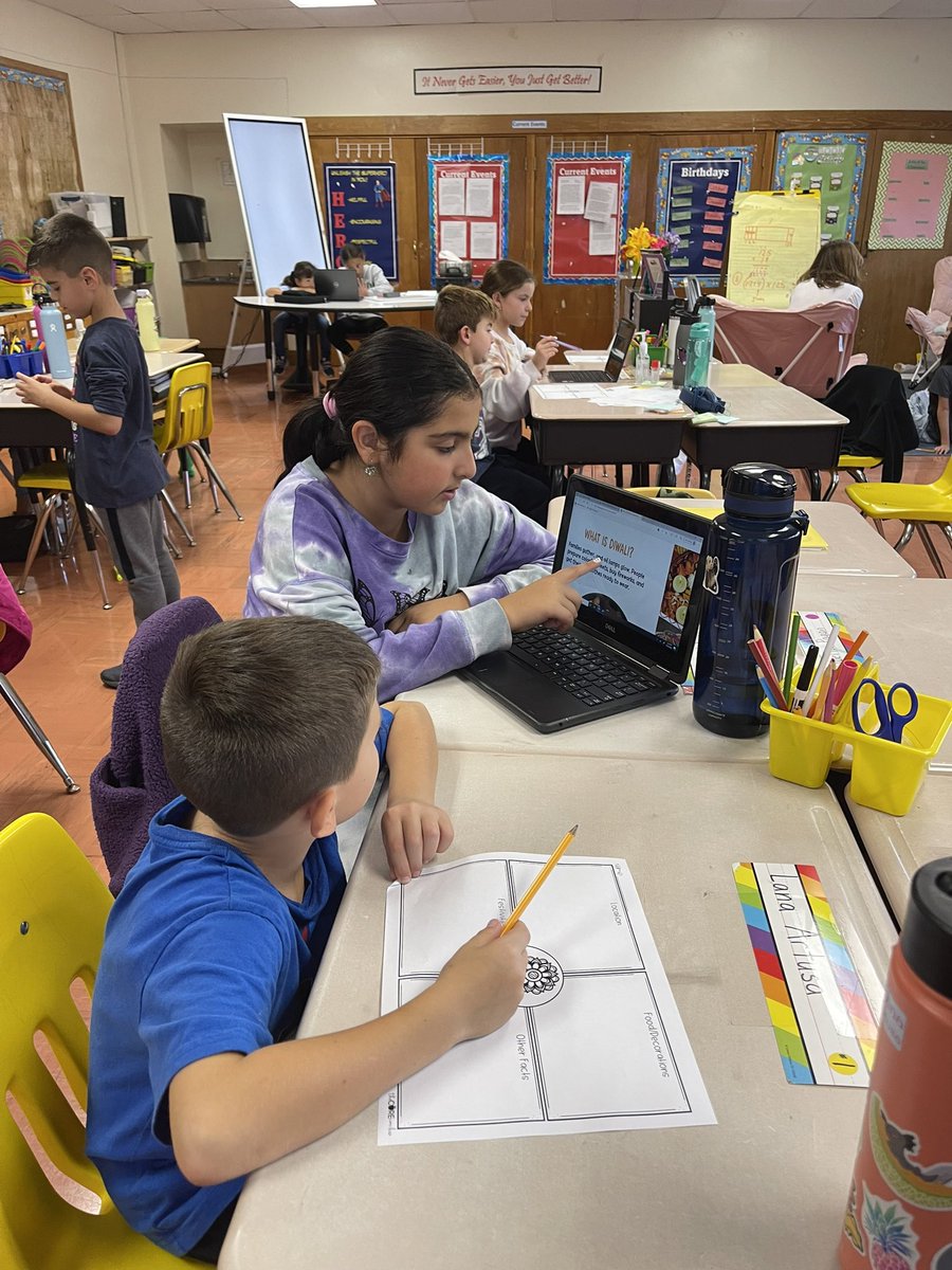 Our 1st and 5th grade buddies learn about Diwali together! 🪔✨<a href="/Sharilyn20/">Shari Bowes</a>