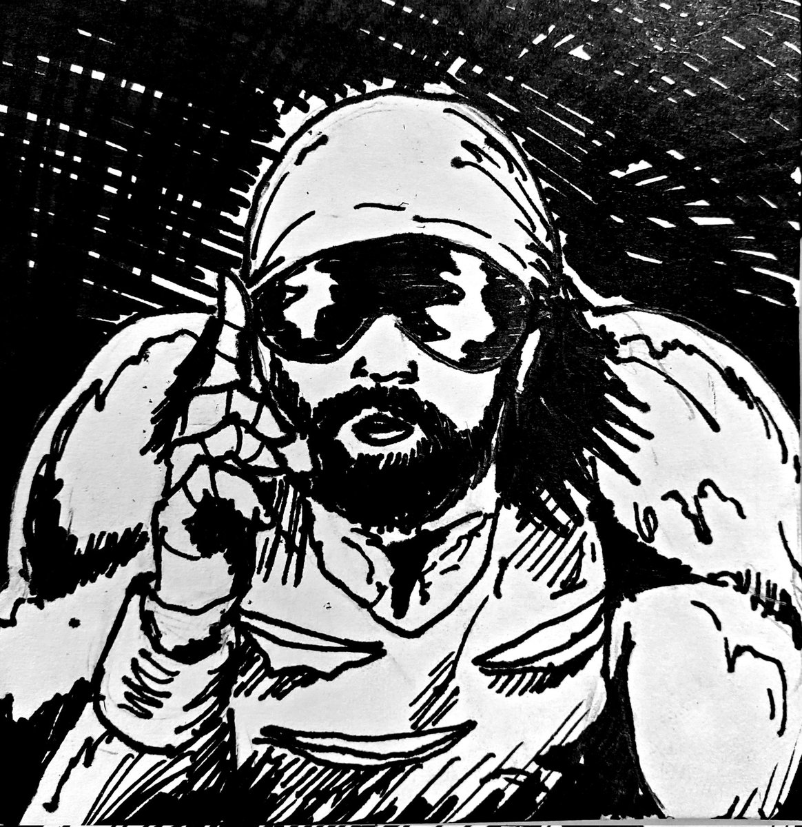 RD_Blade's tweet photo. @CartoonKayfabe
All of my #kayfabetober art is done on
3" X 3" #PostIt notes
#Day16 #ProWrestling #MachoMan https://t.co/EkZgjR6MCI