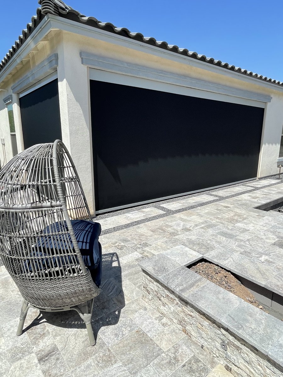 AZSunSolutions's tweet photo. Here at AZ Sun Solutions, we proudly provide sun screens for every home style and budget. 
➡️ Blocks 96% of UV rays
➡️ Prevents energy loss
➡️ Keeps your pets 🐶 IN and pests 🦗 OUT
➡️ Instantly decreases room temperature
➡️ 10-year warranty

#patioscreens #patio #windowscreeens https://t.co/3VMATHllTH