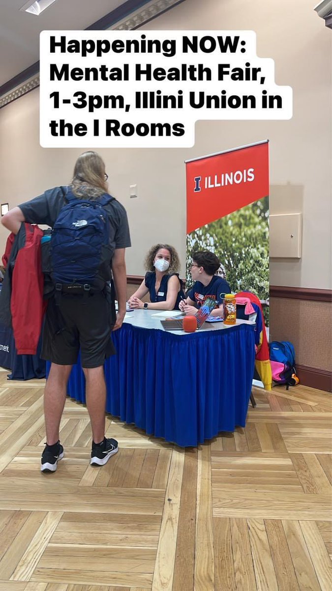 Happening NOW: Mental Health Fair, 1-3pm, Illini Union in the I Rooms