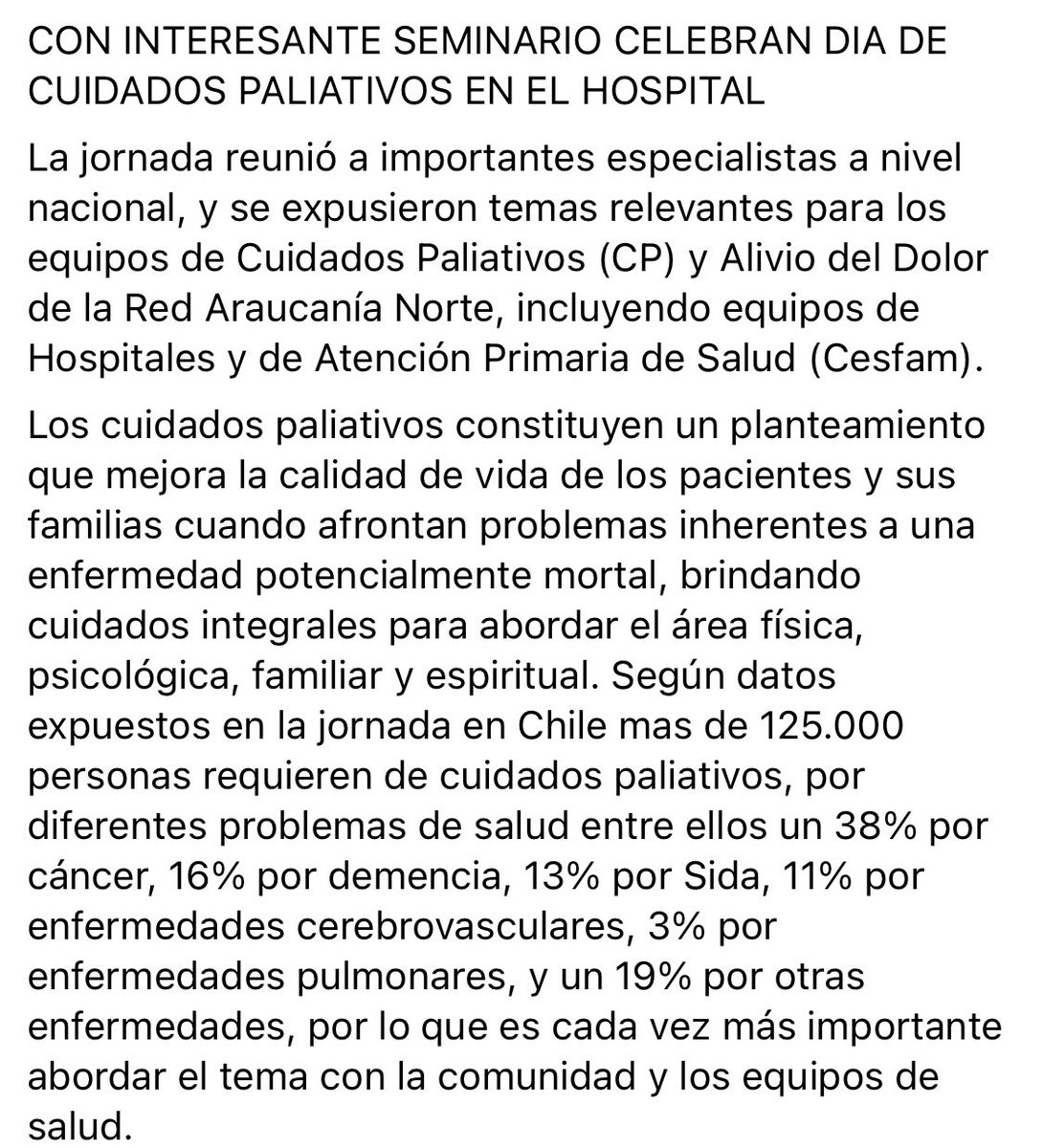 PaliativosChile's tweet photo. Hospital de Angol en día de cuidados paliativos: https://t.co/wbifl665g2