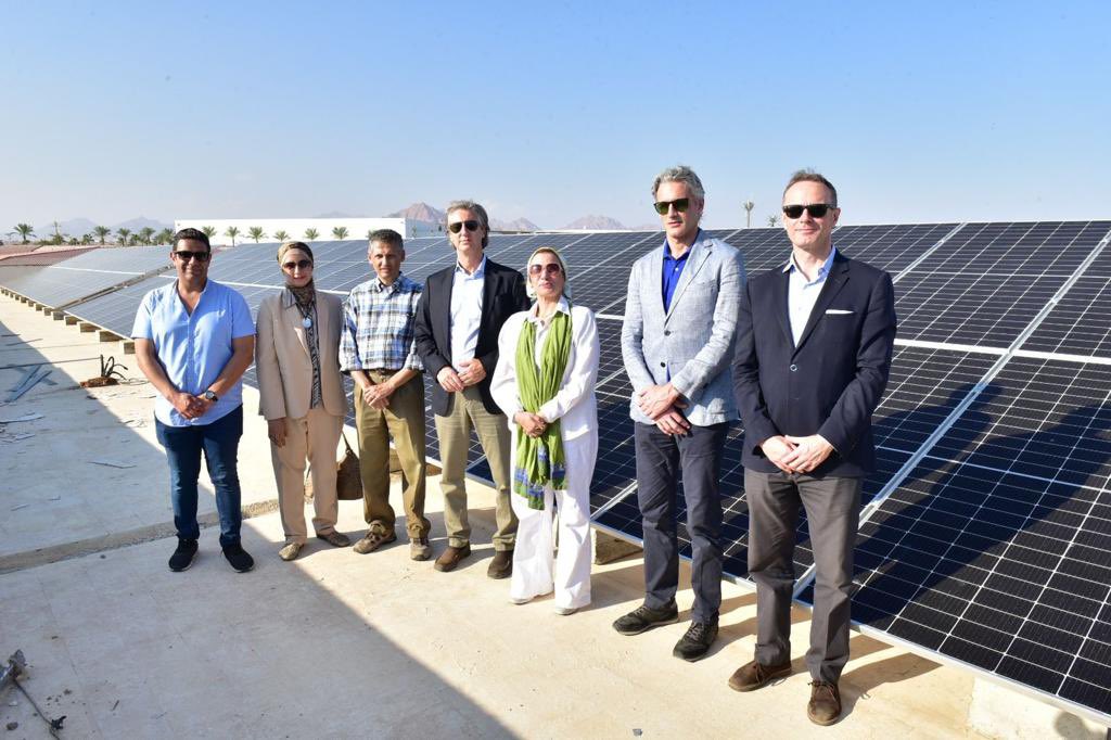 Delighted to witness w @EGY_Environment the finalisation ahead of #COP27 of the new solar power plant on the roof of #Sharm’s Convention Center through @EUinEgypt & @SwissEmbCairo funding to @UNDPEgypt thru #EgyptPV…towards greening sharm & #ClimateActionNow