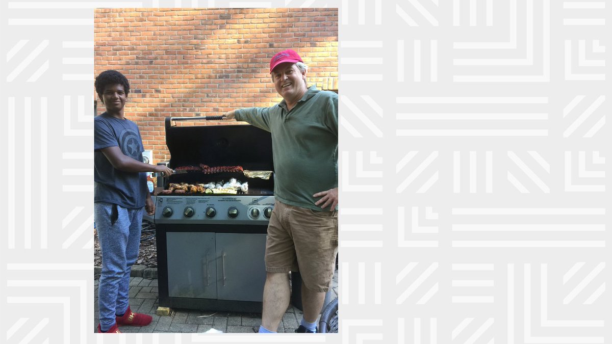 Mentoring provides meaningful relationships that improve and influence the child’s life. It’s through simple things, like grilling on a nice day.