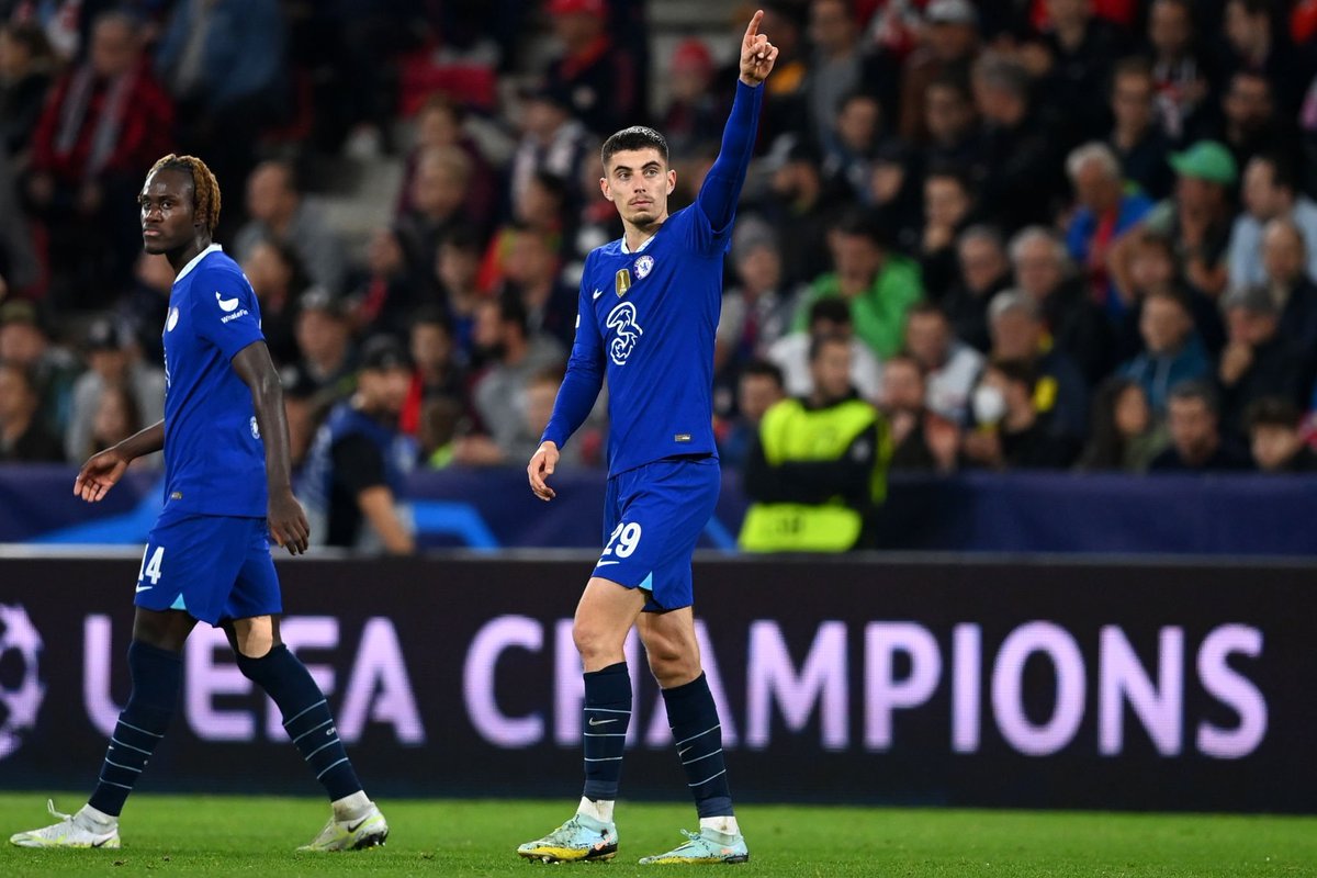 idextratime's tweet photo. #UCL
FT : RB Salzburg 1-2 Chelsea

⚽ Adamu 48'
-
⚽ Kovacic 23'
⚽ Havertz 64'

The Blues lolos ke 16 besar.. 👌 https://t.co/S0X6mQsO2V