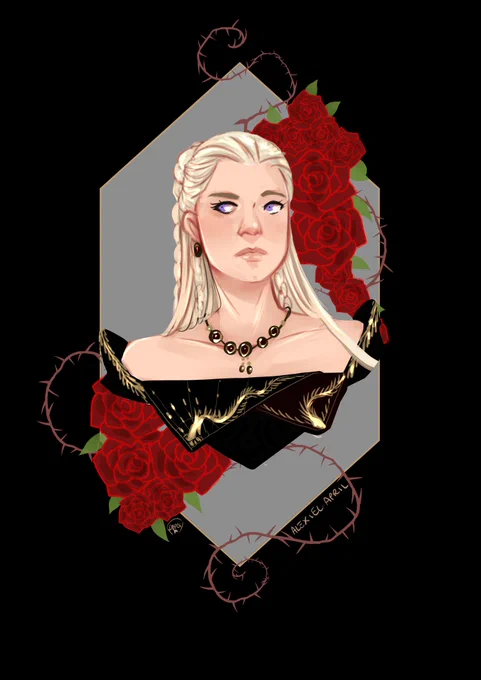 ok,now i can askteam  or team #HouseoftheDragon #HouseOfTheDragonHBO #AlicentHightower #RhaenyraTargaryen  #illustration 