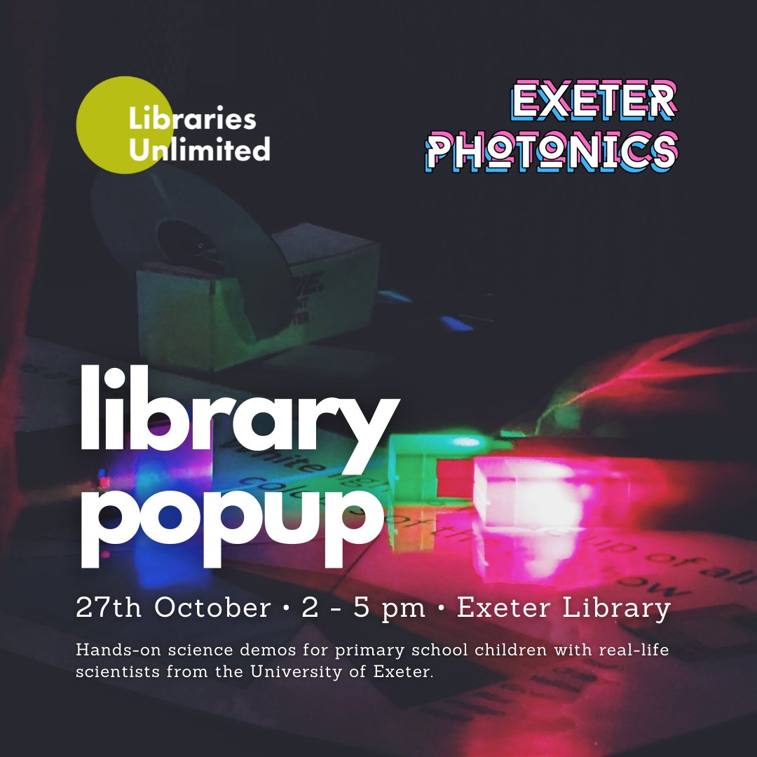 Still time to get involved with our library pop-up later this week!
DM us for more

<a href="/OpticaWorldwide/">Optica</a> <a href="/SPIEtweets/">SPIE</a>