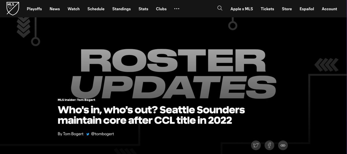 Seattle Sounders the latest to announce roster decisions. Not a lot here but: Jordan Morris and Cristian Roldan each are entering the final year of their contracts in 2023. Will we see new deals soon or will it linger? That + more roster updates ⬇️ mlssoccer.com/news/who-s-in-…