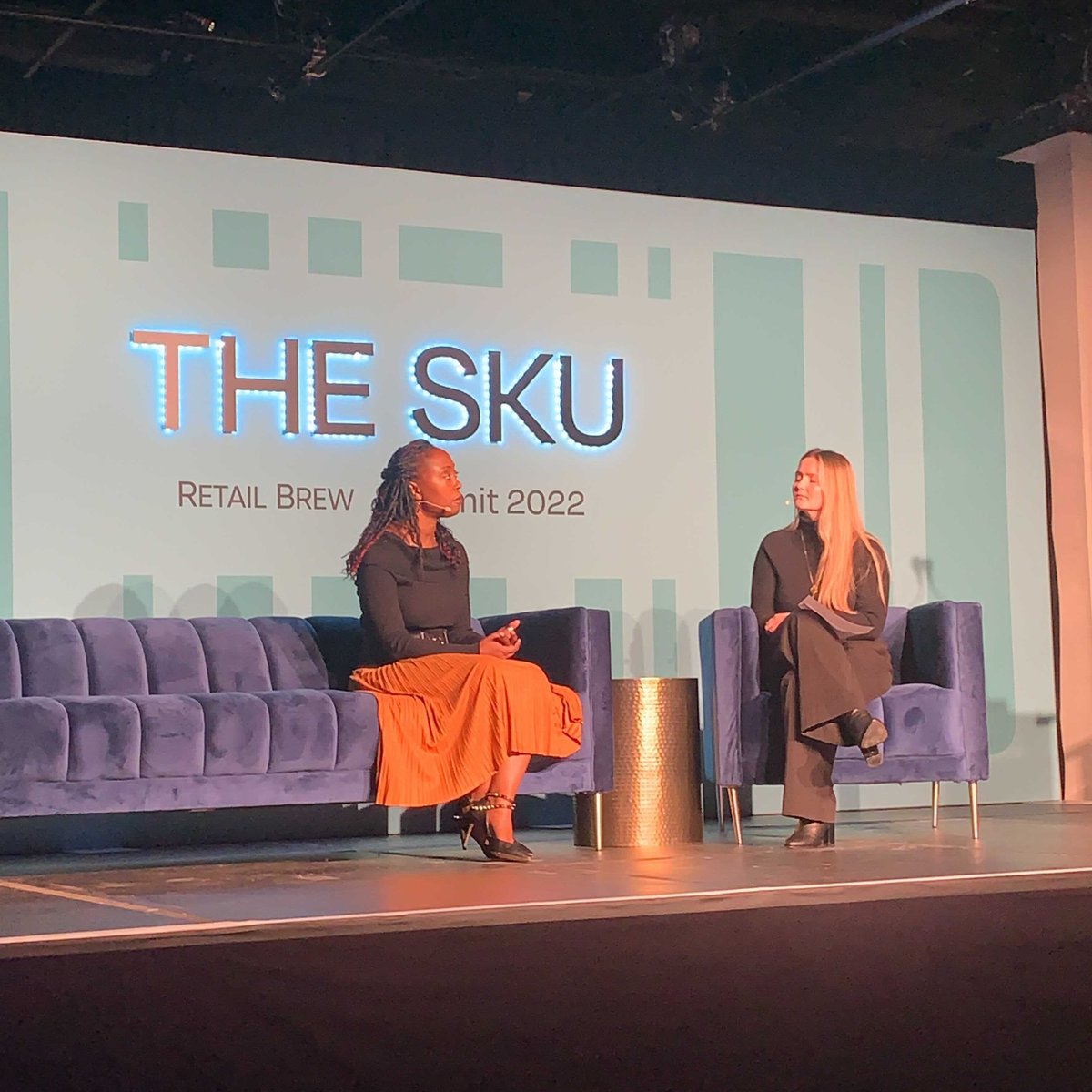 Retail_Brew's tweet photo. Next up at the #RetailBrewSummit: @SamsClub chief member and marketing officer Ciara Anfield in conversation with @maevemallsup. https://t.co/Q5uerrRJKQ
