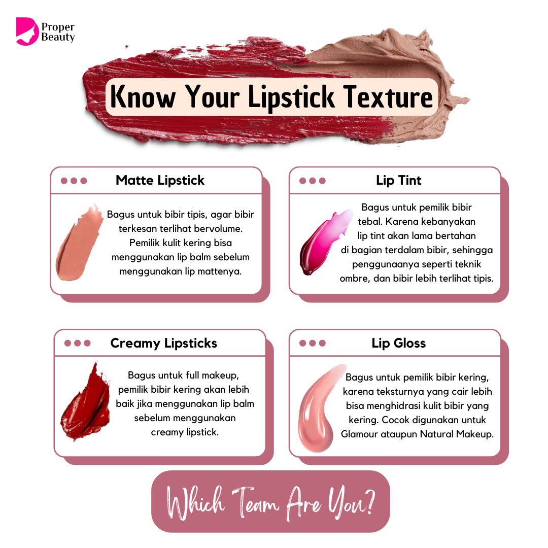properbeautyid's tweet photo. Tidak bisa di pungkiri semakin hari semakin banyak model lipstik terbaru dengan tekstur uniknya masing-masing π΅βπ«
Trus, kamu bingung gak sih mau pilih yang mana? π€
#BeliajadiProperBeauty
#ProperBeautyid #ProperBeauty #ProperBeautyisYours
#ProperInfo #ProperTips #Lipstikmurah https://t.co/WTQWF3X9h5