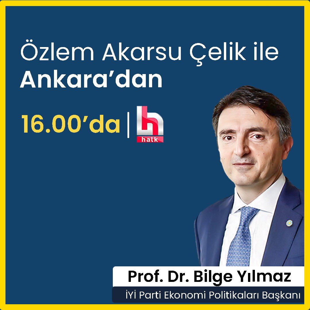 Çarşamba 16.00'da Ankara'dan programında gazeteci @oakarsucelik'in konuğuyum. 🗓️ 26 Ekim Çarşamba 🕚 16.00 📺 @halktvcomtr Görüşmek üzere.