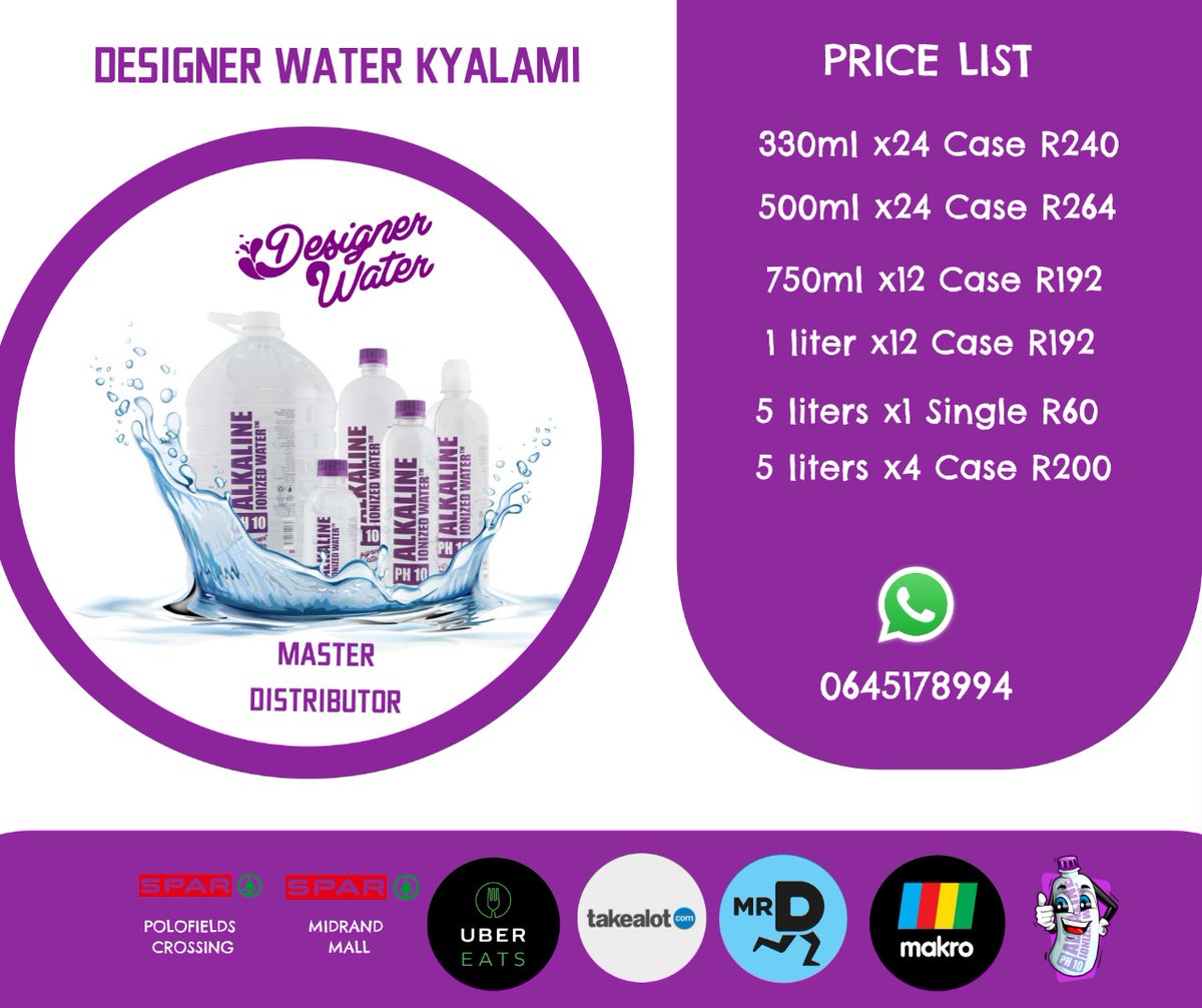 Mkosana's tweet photo. The power may be out, but you can always depend on Alkaline Water pH10®️ from Designer Water to keep you going. 

#designerwater #alkalinewaterph10  #alkalinewater  #ionizedwater  #designerwater  #ph10  #superformanceh2o  #superchargedwater  #kingofalkalinewater https://t.co/x3ezN60Qmi