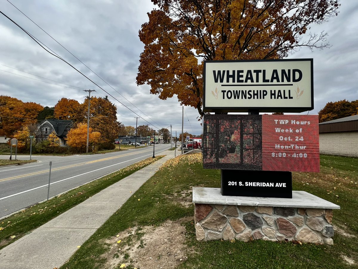 ZWheatonTV's tweet photo. Recreational marijuana is on the ballot in a number of northern Michigan communities including Wheatland Township in Mecosta County. Tune into my story tonight at 6 to find out why, four years after it’s legalization, the township is deciding to put it on the ballot. @9and10News https://t.co/Gf52TuFgyo