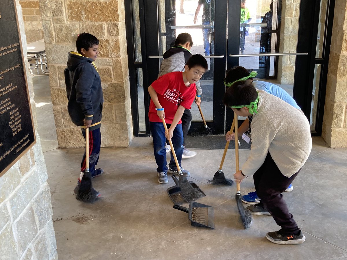 KGthescienceguy's tweet photo. When it rains at camp, we embrace the mud! @Wyattlearns is going all in on the Golden Broom Award this year! #goldenbroom #PISDOutdoorSchool #PiSDBelieve https://t.co/2dT9mE5NKO