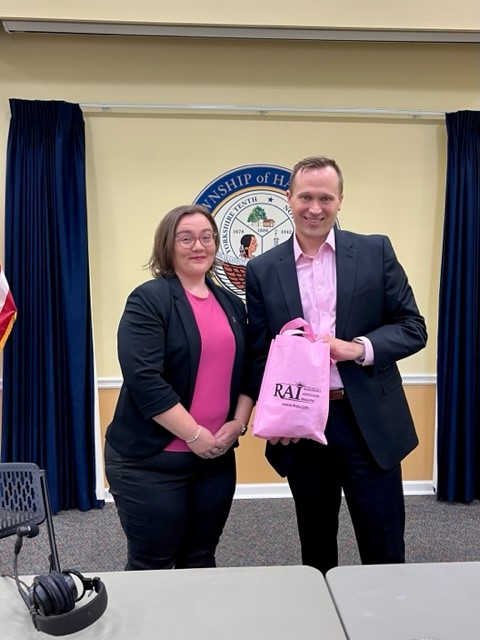 4RAI's tweet photo. Thank you to Mayor Jeff Martin, 
@HamiltonTwpNJ and Wbcb 1490am Radio for welcoming our Director of Clinical Operations, Victoria Ekram on 'This Month in Hamilton' this morning!
#RAIaroundtown https://t.co/Vo7f5ECnfP