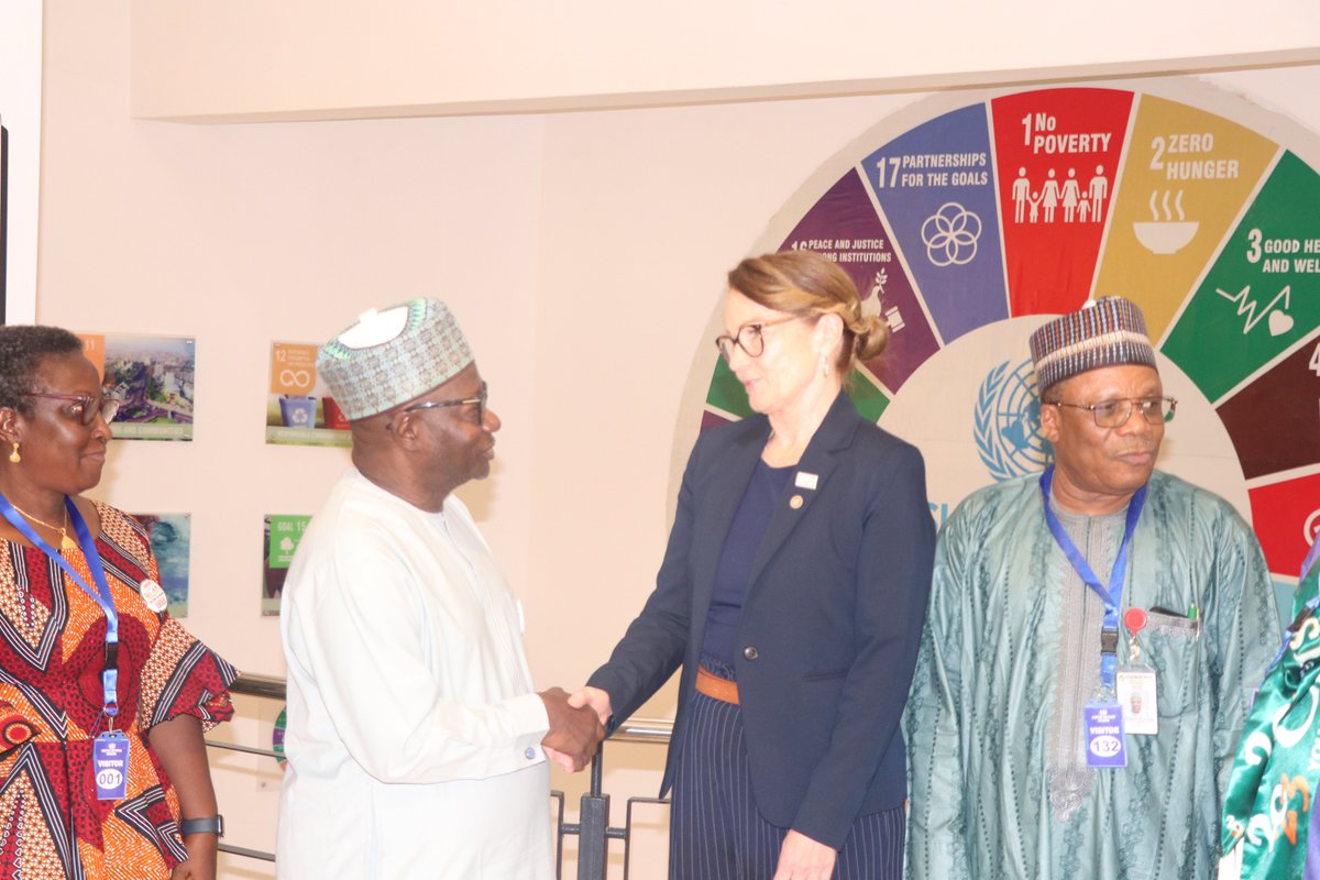 natpopcom's tweet photo. In preparation for the #2023Census, the Chairman of NPC, Hon. Nasir Isa Kwarra and his team, today, 25th October, 2022 paid a courtesy visit to the UNFPA Resident Representative in Nigeria, @ullamuller at the UN House, Abuja.
#LeaveNoOneBehind 
#YouCountBeCounted
@UNFPANigeria https://t.co/hjP5byIZvy