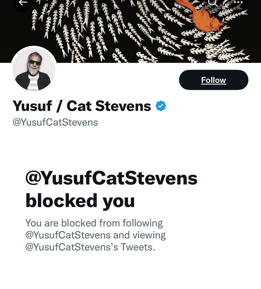 One of my biggest disappointments… shame on you @yusufcatstevens !