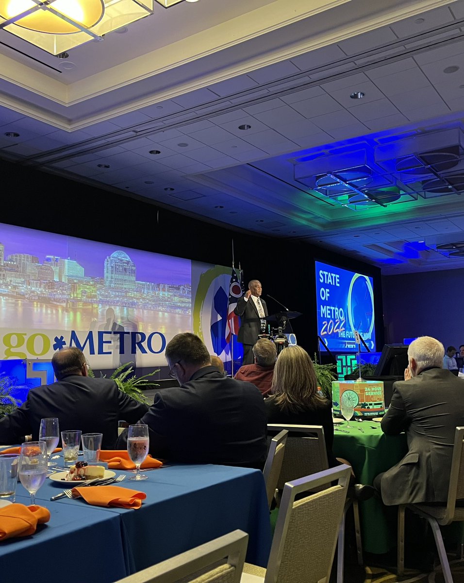 ktFraz's tweet photo. I had a great time at the State of @cincinnatimetro luncheon today, hearing from @DarrylHaley50 @AftabPureval @SenSherrodBrown and I got to see @saramsheets and meet twitter friend @cincinnastywomn irl. There is so much on the horizon for Metro! https://t.co/WE2GvnSncB