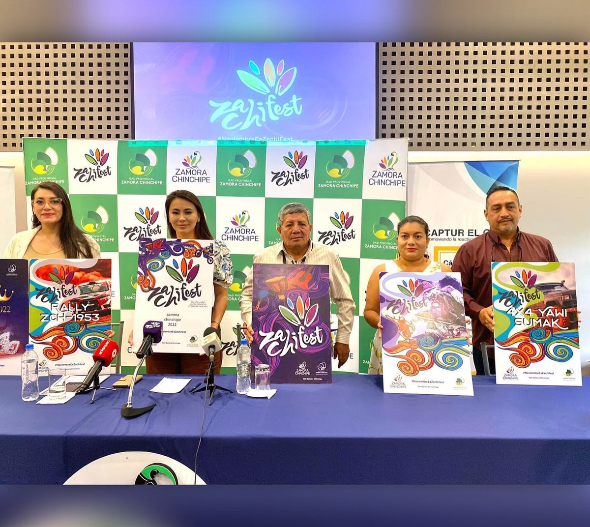 ((🔴)) Cámara Provincial de Turismo De El Oro; apoyo la realización de la Rueda de prensa por el lanzamiento del #ZaChiFest por los 69 años de vida provincial de Zamora Chinchipe con la presencia de miembros del Directorio de la Captur El Oro
 #NoviembreEsZaChiFest #visitaeloro