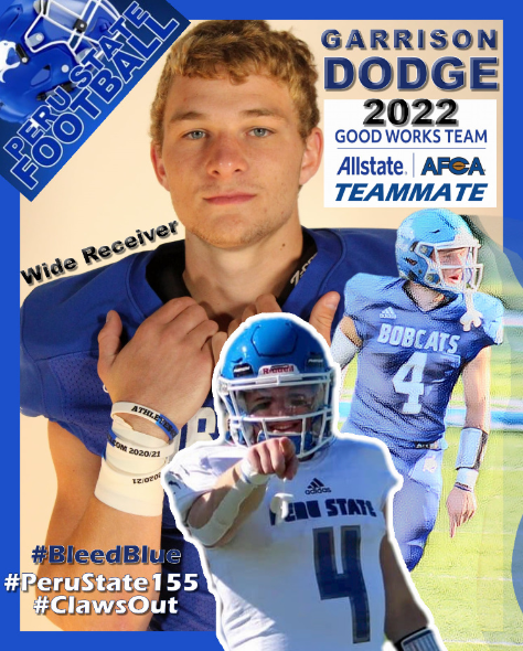 TheHeartConf's tweet photo. 🏈, @pscbobcats football student-athlete Garrison Dodge has been selected as just one of 22 football players from across all of college football, as a member of the @WeAreAFCA Allstate Good Works team.
Vote for him below, to become a team captain!
https://t.co/hcvIgni6tI https://t.co/ycwMilaBr3