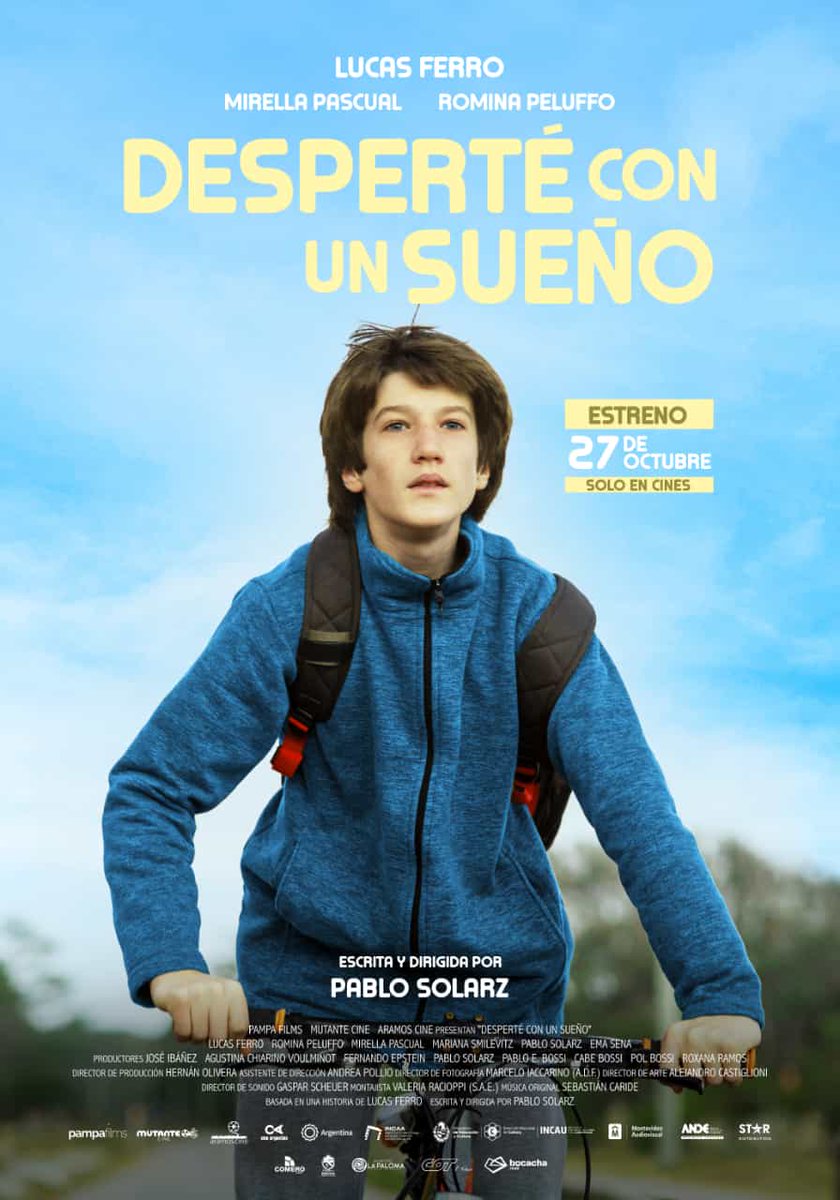 vjvladek's tweet photo. Estreno "Desperté con un sueño"
#nataliaoreiro #adriansuar #rochauruguay #cineuruguay #rochacine #rochafilma #Uruguay #pablosolarz #vamosalcine @INCAUCulturaMEC @lapalomadiario @LaPalomaHoy @lapalomafm @diarioeleste @ladiaria @portalmvd https://t.co/NZxlGSoxLd