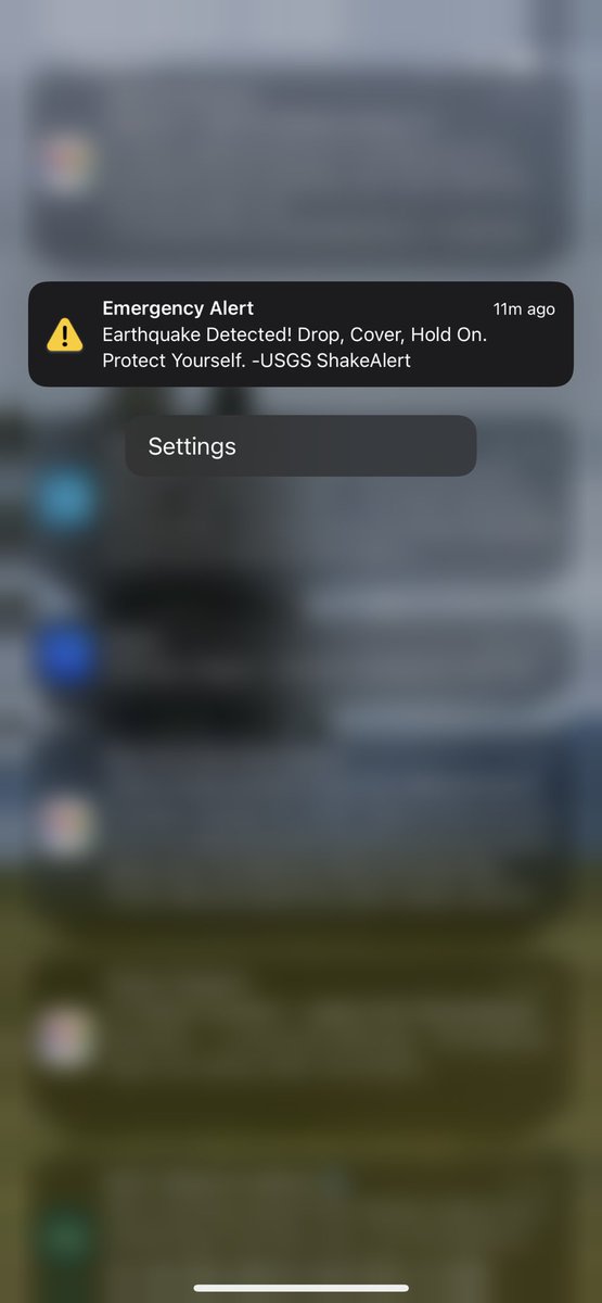 falguni's tweet photo. I literally got this alert at the same time as I felt the shaking!! Amazing timing https://t.co/zsQ6EpgAcq