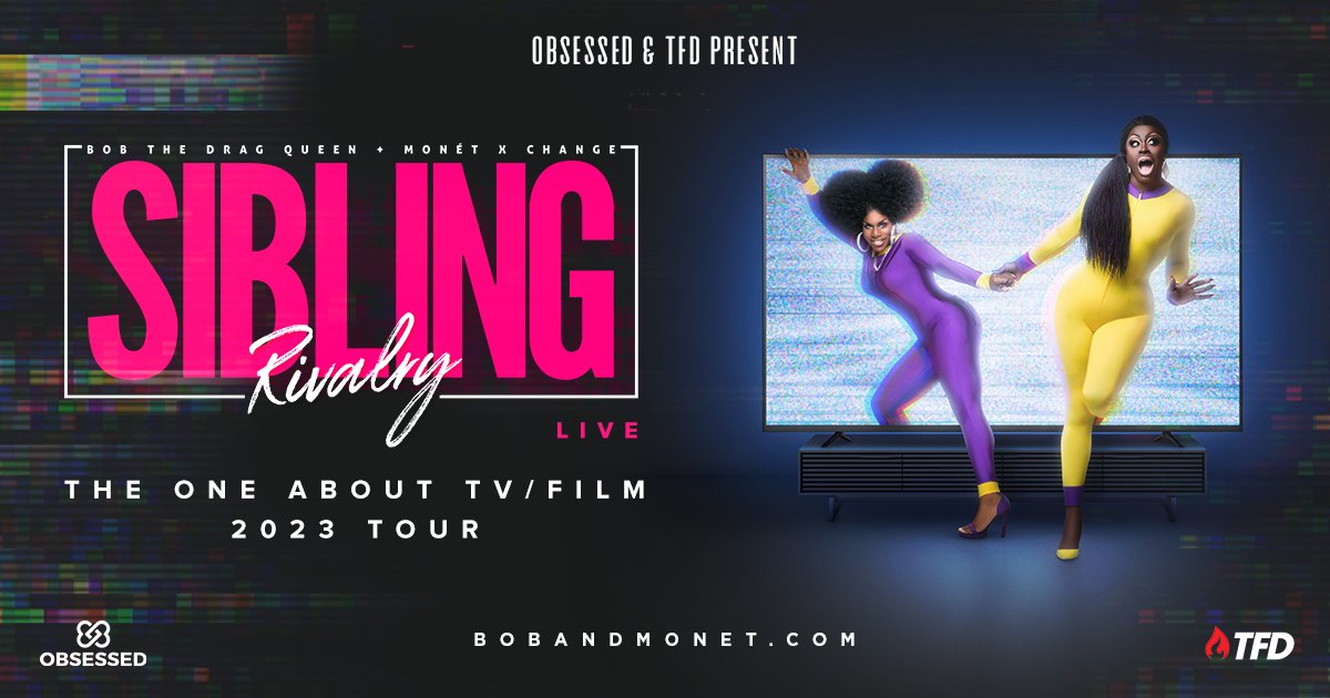 LAOrpheum's tweet photo. JUST ANNOUNCED: @thatonequeen and @monetxchange bring the #SiblingRivalryLive Tour to the Orpheum on 3/1/23! Tickets on sale this Friday at 12PM! https://t.co/HLGw9uwK9N