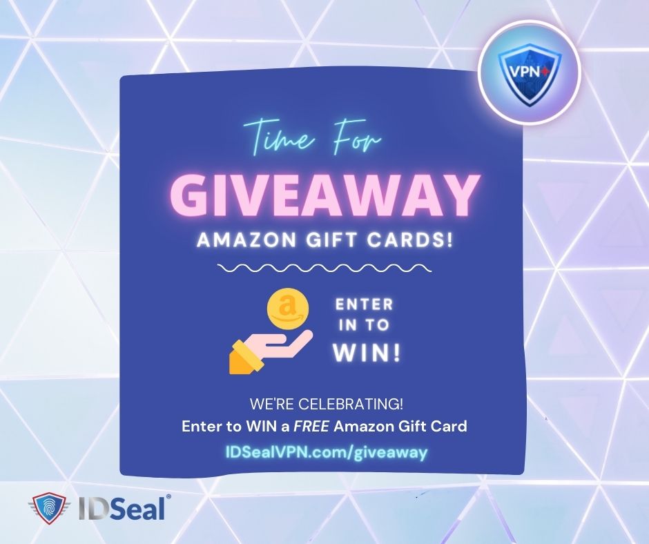 idsealprotect's tweet photo. What better way to celebrate the launch of VPN+ than a GIVEAWAY? We're giving away FREE Amazon Gift Cards to celebrate the launch of VPN+ on 11/1. Click to enter to win. https://t.co/8vvu8TMk8Z #vpn #vpntips #vpnprotip #antivirus #security #giveaway #newproduct #vpnplus #idseal https://t.co/HZ39fWXAN2