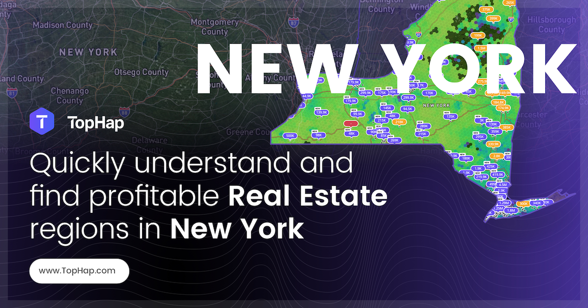 tophapinc's tweet photo. Leverage the world of deep data to build comprehensive assessments and optimize pricing strategies for any property or neighborhood in the state of New York. 📈 Visit https://t.co/1QM96mF2Fw to start your FREE trial. #tophap #realestate #realestateagent #newyorkrealestate https://t.co/gPagAg7AlC