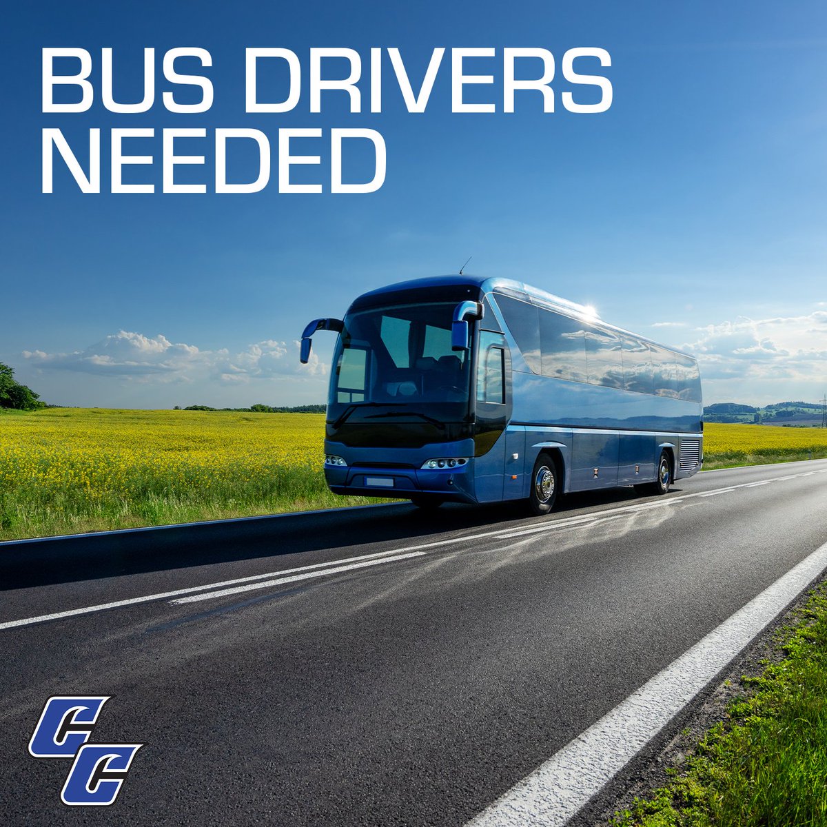 CiscoCollege's tweet photo. Cisco College is seeking drivers for its 51-passenger bus to drive its athletics teams and programs to games and functions.
Drivers must have a CDL  with air brakes with a P Endorsement.  

Contact Renee Batteas at 254-442-5123 for more details. https://t.co/etk3OZHbQa