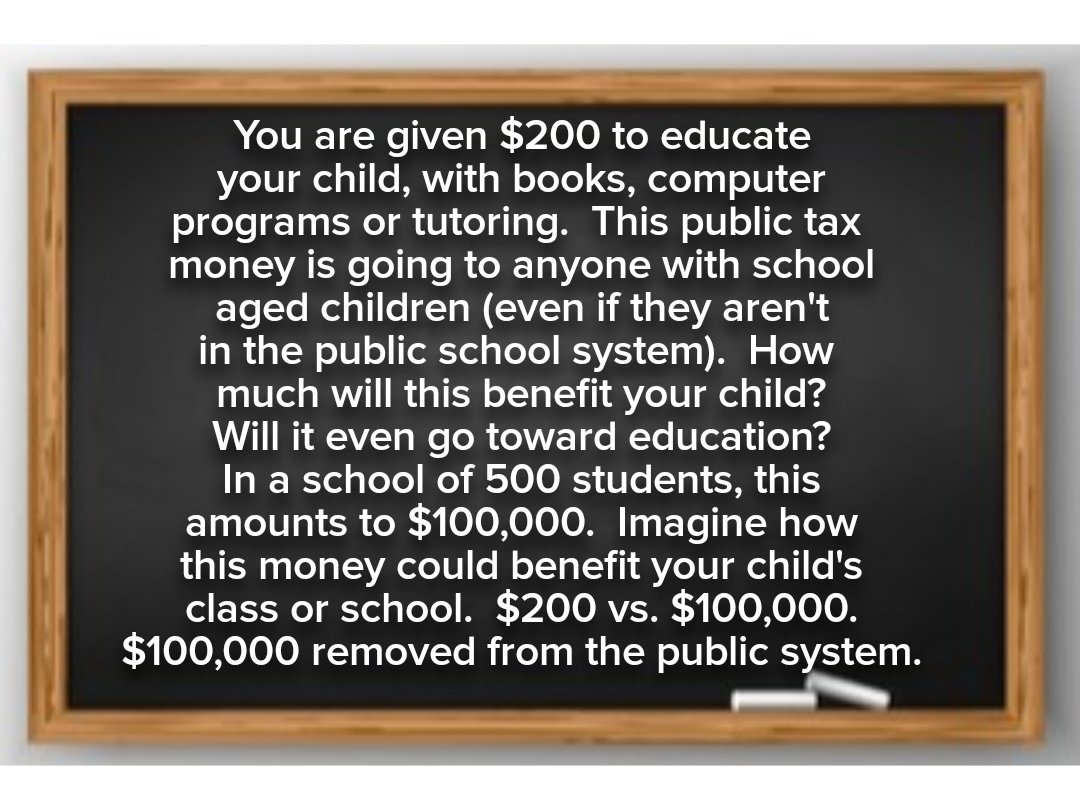 <a href="/Sflecce/">Stephen Lecce</a> You are proud of this number? Who wouldn't take free money? It won't "catch students up." It might help eleviate poor wages or out of control prices. It definitely represents $160 million dollars taken out of education. Could have served Ontario residents much better, in schools.