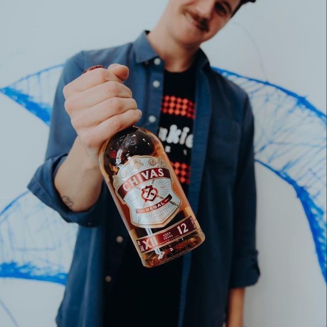 Rhys Wilson with the Chivas 12 inspiration. Anyone up for a whisky highball?
