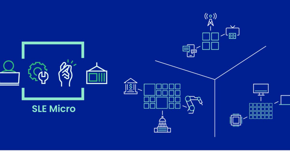 SUSE's tweet photo. #SLEMicro 5.3, a purpose-built solution for #containerized and #virtualized workloads is now available as part of #SUSE Edge 2.0!ย
It's fully integrated with #Rancher, allowing #k8s & #OS management from a single dashboard. Read more: https://t.co/wWIl4VI27o https://t.co/c7vnU8PPeB