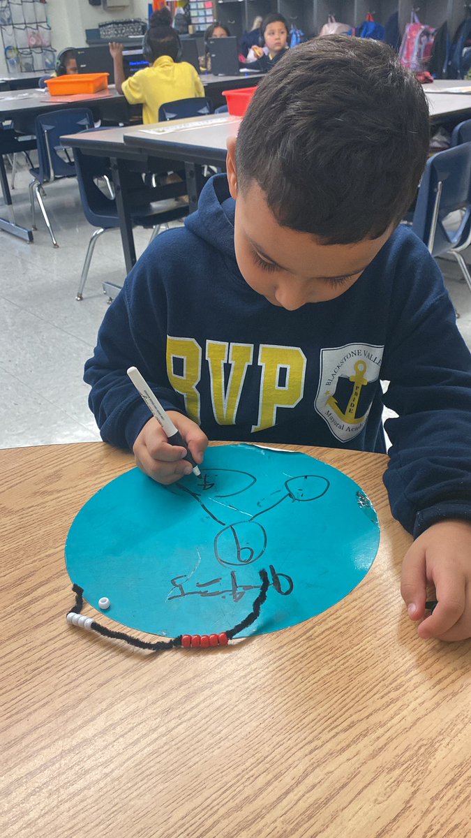 Using beads to solve subtraction problems♥️