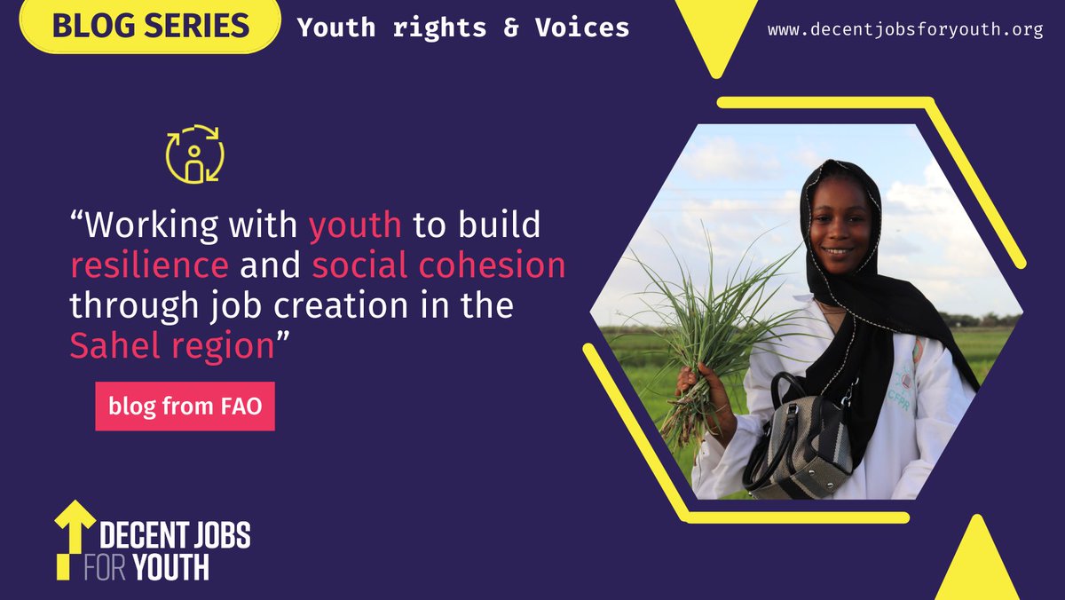 DecentJobsforYouth (@decentjobsyouth) on Twitter photo ✨New Blog!
Check out the new blog of <a href="/FAO/">Food and Agriculture Organization</a> on #youth solutions to build resilience and social cohesion through job creation in the #Sahel region.
Read it here👉decentjobsforyouth.org/resource-detai…
Engage in the discussion here 👉community.youthforesight.org ✨New Blog!
Check out the new blog of <a href="/FAO/">Food and Agriculture Organization</a> on #youth solutions to build resilience and social cohesion through job creation in the #Sahel region.
Read it here👉decentjobsforyouth.org/resource-detai…
Engage in the discussion here 👉community.youthforesight.org