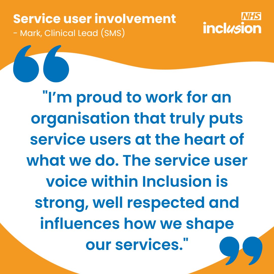 Inclusion_NHS's tweet photo. We put service users like you at the heart of what we do 💙

With our new #ServiceUserInvolvement Strategy, you have the opportunity to shape and influence our services.

Contact your local service to get involved or visit our website to find out more 👉 https://t.co/Y60qHUNu9X https://t.co/xYeKXwdGRN