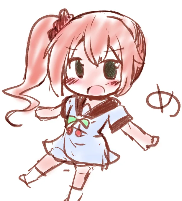 落書きめぐるちゃん め! #ツインエンジェル #天月めぐる 